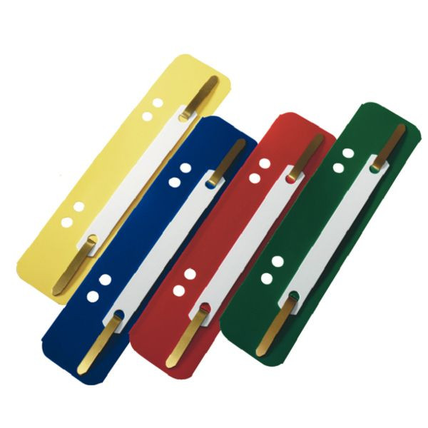 5411313158954 - Heftstreifen kurz 1430625 35x15cm (BxL) Kunststoff mit Kunststoffdeckleiste farbig sortiert 5411313158954 100 Stück