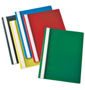 Schnellhefter 5629010, A4, farbig sortiert, Kunststoff, Vorderdeckel transparent