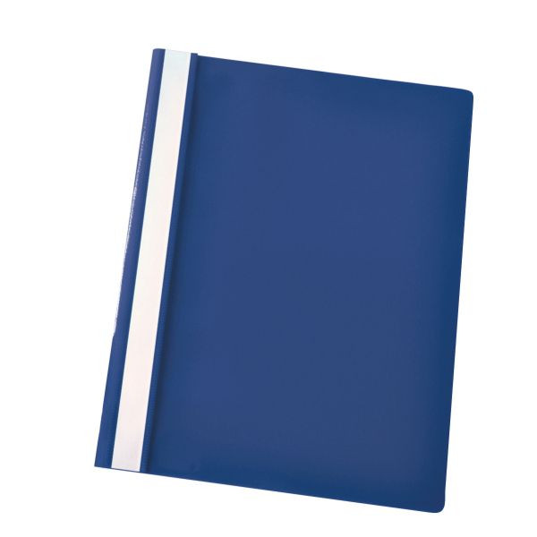 25 Stück Esselte Schnellhefter VIVIDA 28315, A4, dunkelblau, Kunststoff, 80g, Vorderdeckel transparent 5902812283150 Esselte
