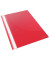Schnellhefter 28316, A4, rot, Kunststoff, Vorderdeckel transparent