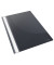 Schnellhefter 28320, A4, schwarz, Kunststoff, Vorderdeckel transparent
