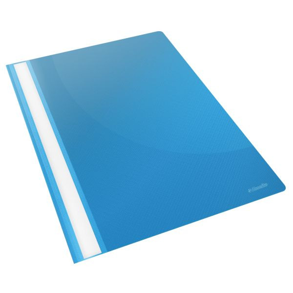 25 Stück Esselte Schnellhefter VIVIDA 28322, A4, hellblau, Kunststoff, 80g, Vorderdeckel transparent 5902812283228 Esselte