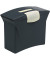 Hängemappenbox Intego 3985 schwarz bis 15 Mappen befüllt mit 5 Mappen
