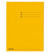 Jurismappe Esselte Rainbow - Serie 44227, A4 gelb Karton 224g, mit 3 Einschlagklappen