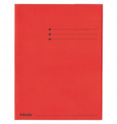 Jurismappe Esselte Rainbow - Serie 44228, A4 rot Karton 224g, mit 3 Einschlagklappen