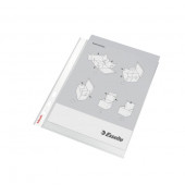 Prospekthüllen Standard Plus 56121 Standard, A5 transparent genarbt, oben offen, 0,09mm