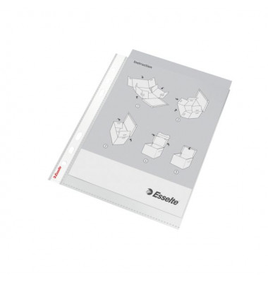 Prospekth&uuml;llen Standard Plus 56121, A5 transluzent genarbt, oben offen, 0,09mm