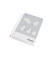 Prospekthüllen Standard Plus 56121 Standard, A5 transparent genarbt, oben offen, 0,09mm