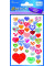 55811 beglimmert Schmucketikett Herzen Papier