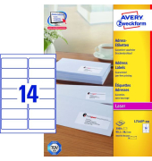 Adressetiketten Adressetiketten, 38,1mm (H)