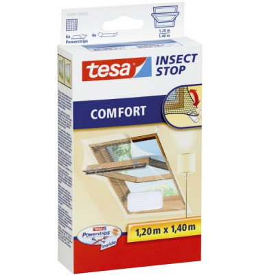 55881-00020-00  1,2x1,4m Fliegengitter Dachfenster wei&szlig;