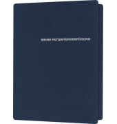 Meine Patientenverf&uuml;gung A4 Mappe 2896 dunkelblau