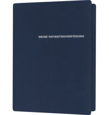 Meine Patientenverf&uuml;gung A4 Mappe 2896 dunkelblau
