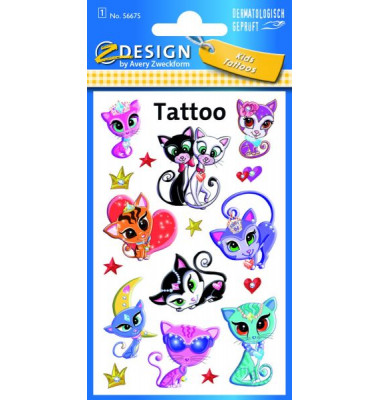 56675 Tattoo Cats DeLuxe