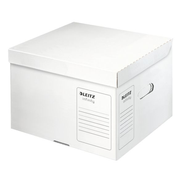 20 Stück Leitz Archivbox Infinity 6103-00-00, A4, weiß, Pappe 4002432399031 Leitz