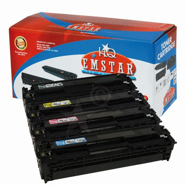 9004987077308 - Toner H759 (kompatibel zu HP 125A) schwarz cyan magenta gelb ca 4x 2200 Seiten 9004987077308 Emstar