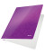 Schnellhefter WOW 3001-00-62, A4, violett metallic, Karton laminiert, 250g, Vorderdeckel opak