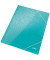 Eckspannmappe WOW 3982-00-51, A4 eisblau Karton / PP Folie 300g, f&uuml;r ca. 250 Blatt  (80 g/m&sup2;), mit 3 Einschlagklappen