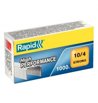 Heftklammern High Performance Strong No 10, 24870800, Stahldraht verzinkt, Heftleistung 10 Blatt