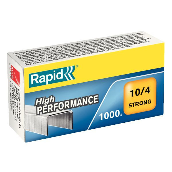 10 Stück Rapid Heftklammern High Performance Strong No 10, 24870800, Stahldraht verzinkt, Heftleistung 10 Blatt max. 7313468708009 Rapid 1000 Stück