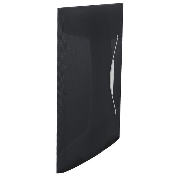 10 Stück Esselte Eckspannmappe Vivida 624043, A4 schwarz Polypropylen (PP) 300g, für ca. 150 Blatt, mit 3 Einschlagklappen 4049793028651 Esselte