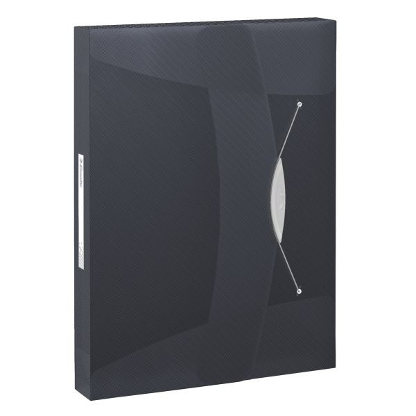 5 Stück Esselte Heftbox Vivida 624049, A4 schwarz, 4cm Füllhöhe, Polypropylen (PP) 80g 4049793028712 Esselte