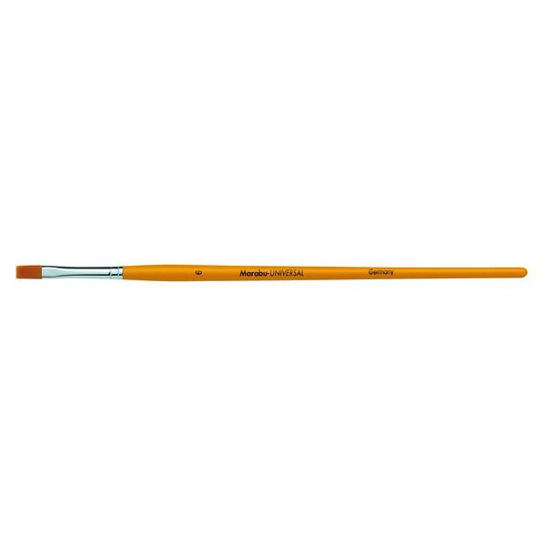 12 Stück Marabu Pinsel Universal, 01830 000 006, Größe 06, flache Spitze 4007751346049 Marabu