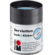 Servietten-Lack & Kleber - glänzend Decoupage & Serviette 11400 075 844, farblos, 500ml