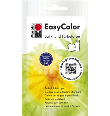 Batik- und Färbefarbe Easy Color 17350 022 053, dunkelblau, 25g