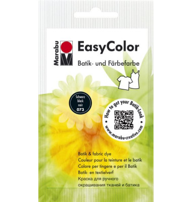 Batik- und Färbefarbe Easy Color 17350 022 073, schwarz, 25g