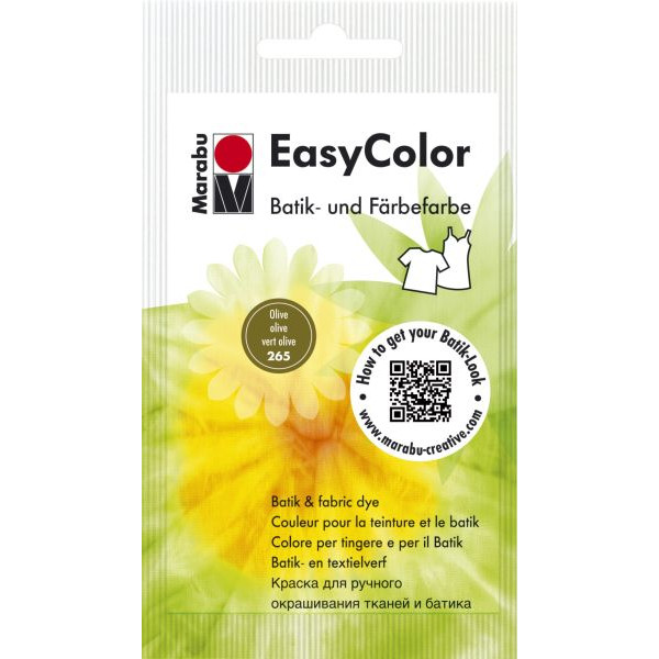 10 Stück Marabu Batik- und Färbefarbe Easy Color 17350 022 265, olive, 25g 4007751148131 Marabu 25 Gramm