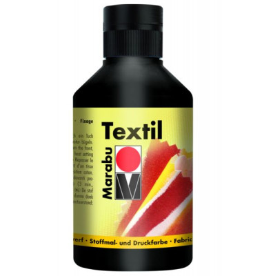 Stoffmalfarbe Textil 17160 013 073, schwarz, 250ml Stoffmalfarbe Textil 17160 013 073, schwarz, 250ml