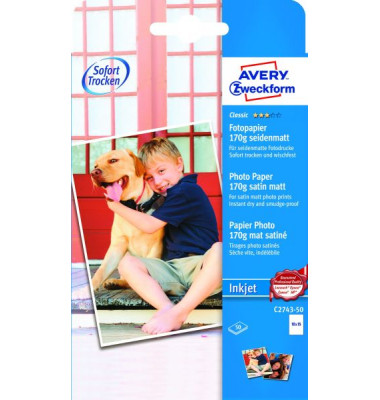 C2743-50 50Bl Inkjet Fotopapier 10x15 180g