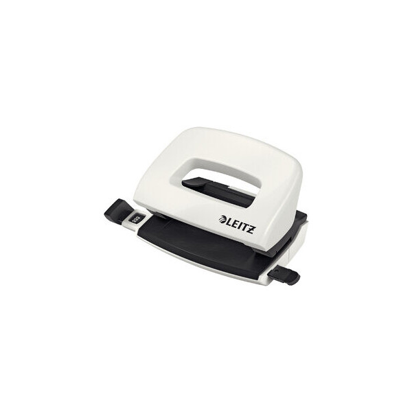 4002432101368 - Bürolocher NeXXt WOW Mini 5060-10-01 perlweiß bis 1mm 10 Blatt mit Anschlagschiene 4002432101368 Leitz