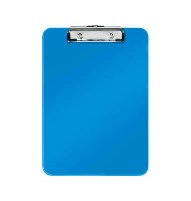 Klemmbrett WOW 3971-00-36, A4, blau metallic, Polystyrol, inkl Aufhängeöse