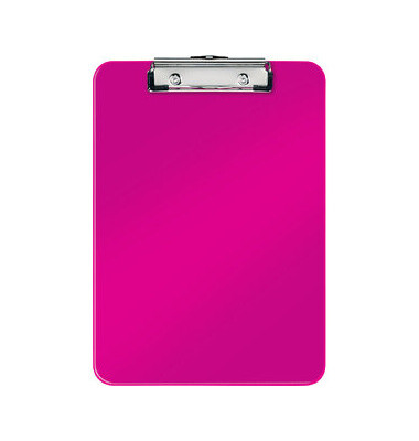 Klemmbrett WOW 3971-00-23, A4, pink metallic, Polystyrol, inkl Aufhängeöse