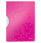 Klemmhefter WOW 4185-00-23, A4 rosa, f&uuml;r ca. 30 Blatt, Polypropylen (PP) 80g