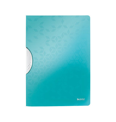 Klemmhefter WOW 4185-00-51, A4 blau, f&uuml;r ca. 30 Blatt, Polypropylen (PP) 80g
