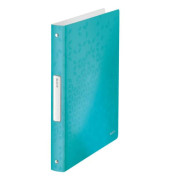 Ringbuch WOW 4258-00-51, A4 4 Ringe 25mm Ring-Ø Kunststoff eisblau metallic