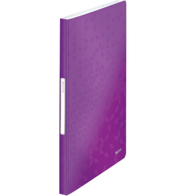Sichtbuch WOW 4632-00-62, violett metallic, A4, mit 40 Hüllen, Polypropylen