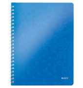 Collegeblock 4637-00-36 WOW, Muster, liniert / liniert Rand beidseitig , A4, 80g, blau, 80 Blatt