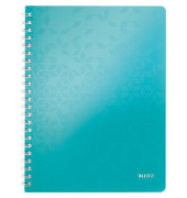 Collegeblock 4637-00-51 WOW, Muster, liniert / liniert Rand beidseitig , A4, 80g, blau, 80 Blatt