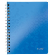Collegeblock 4639-00-36 WOW, Muster, liniert / liniert Rand beidseitig , A5, 80g, blau, 80 Blatt