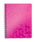 Collegeblock 4639-00-23 WOW, Muster, liniert / liniert Rand beidseitig , A5, 80g, rosa, 80 Blatt