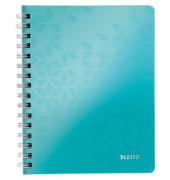 Collegeblock 4639-00-51 WOW, Muster, liniert / liniert Rand beidseitig , A5, 80g, eisblau, 80 Blatt