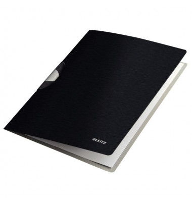 Klemmhefter Style 4165-00-94, A4 schwarz, f&uuml;r ca. 40 Blatt, Polypropylen (PP)