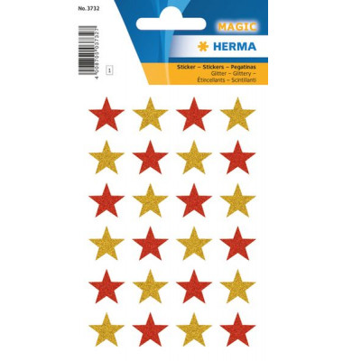 3732 Glitter Weihnicker Sterne
