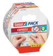Packband tesapack Express Crystal Clear 57804-00000-01, 50mm x 50m, 60my, transparent