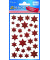 52277 rot Glamour Weihn.Schmucketikett Sterne