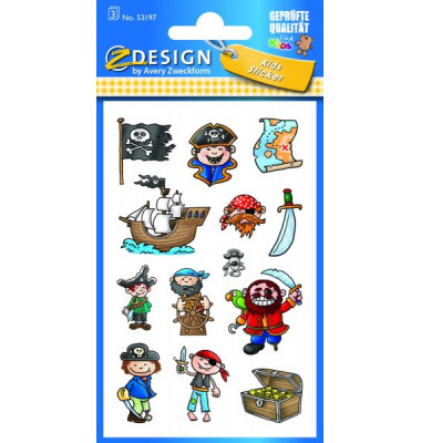 53197 Kidssticker Schmucketikett Piraten